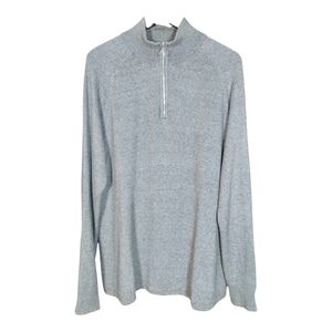 H&M Light Gray 1/4 Zip Sweater